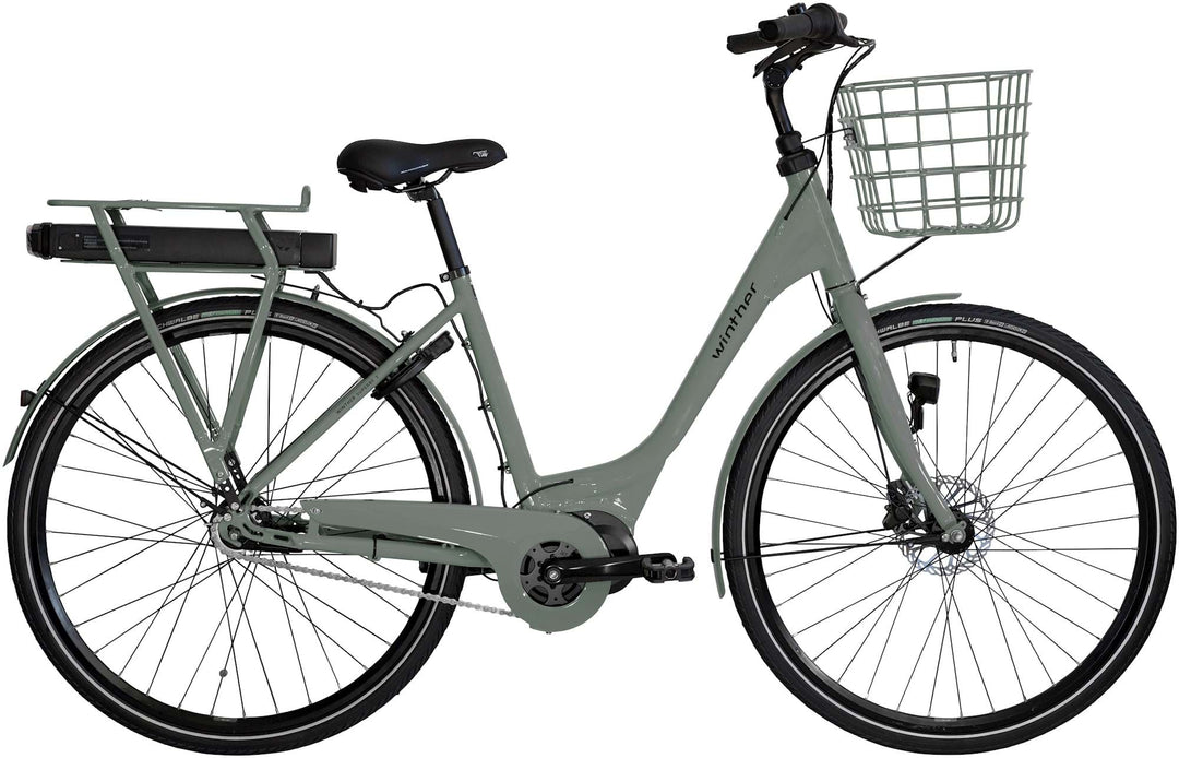 Winther Superbe 2 Grågrøn Elcykel Lav