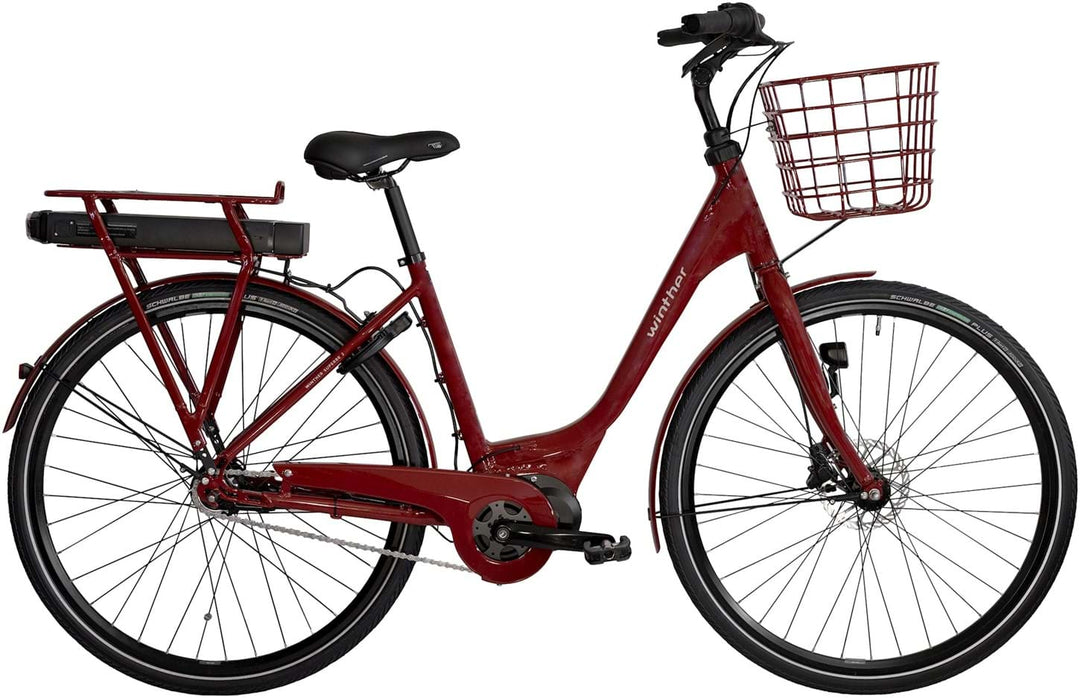Winther Superbe 2 Bordeaux Elcykel Dame