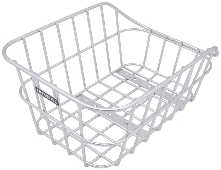 BASIL Cento Aluminium skolekurv – bagmonteret