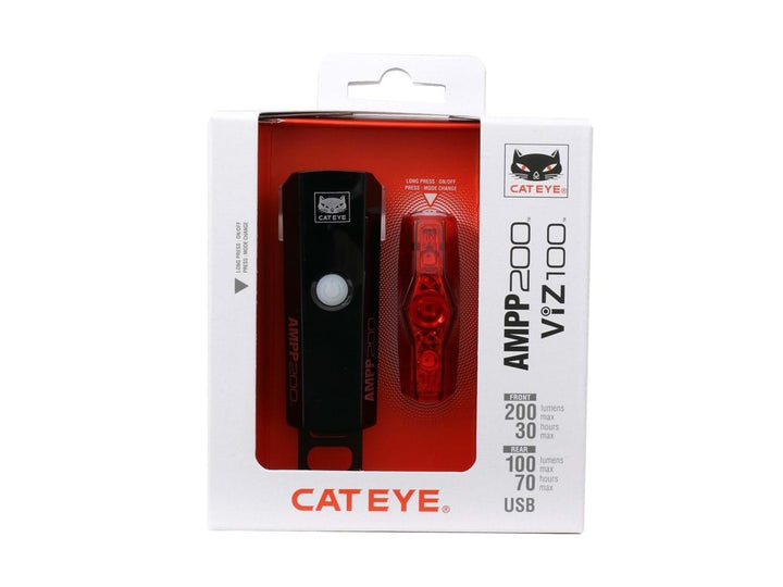 Cateye AMPP200/ViZ100 Lygtesæt USB-C