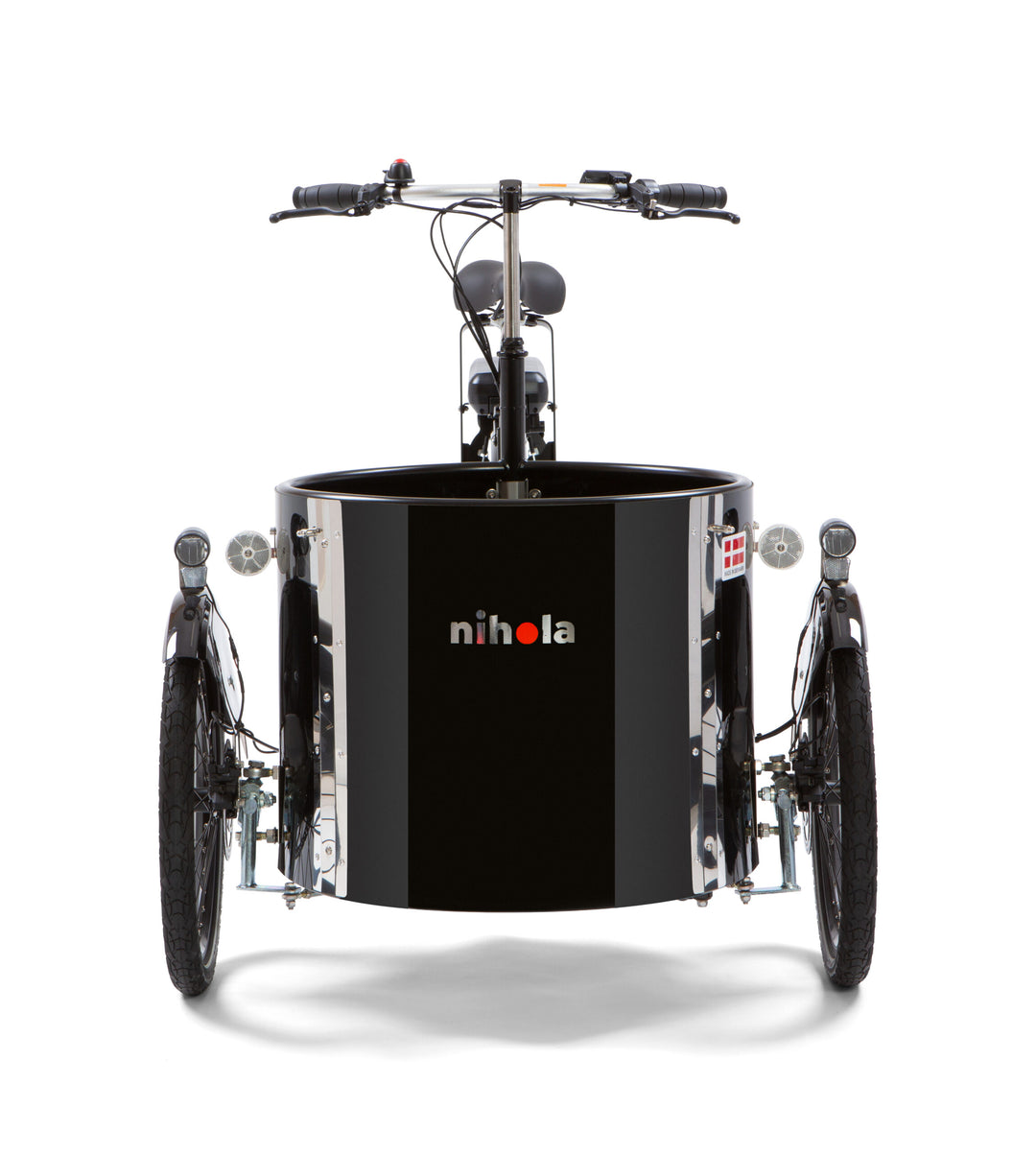 Nihola Low GEN2 ladcykel set forfra med 33 cm lav stelindstigning
