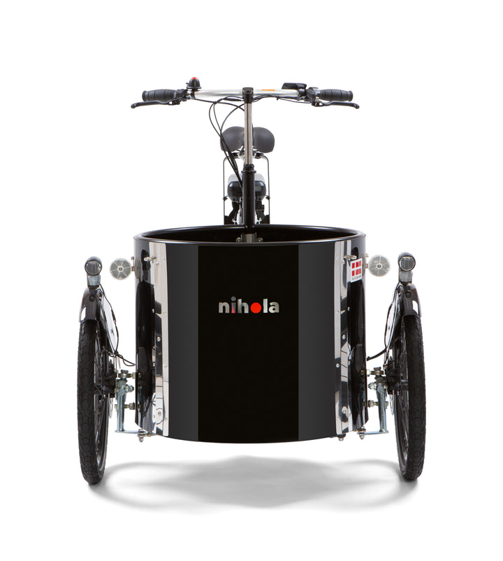 Nihola Low GEN2 ladcykel set forfra med 33 cm lav stelindstigning