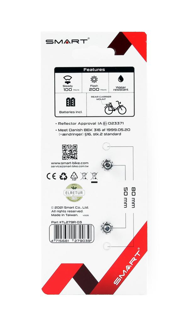 SMART fast baglygte diode