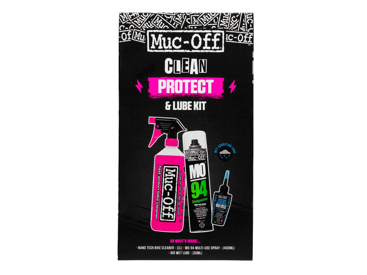 MUC-OFF Clean Protect & Lube Kit Wet Plejesæt