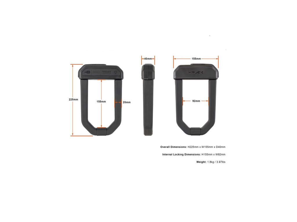 HIPLOK D1000 U-lock