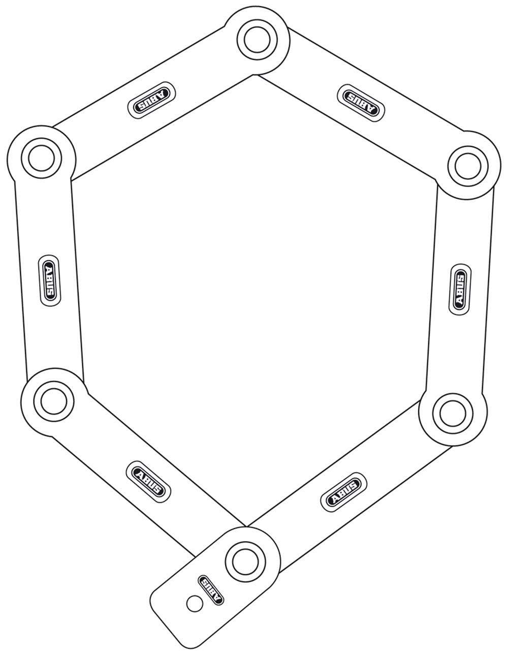 Abus Foldelås 6500 Bordo Granit X-Plus