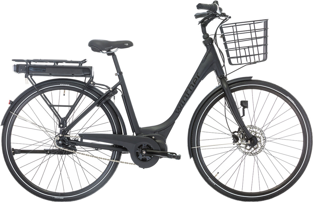 Black Winther Superbe 2 Dame - Mat Sort Elcykel